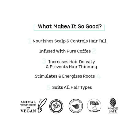 Mcaffeine Coffee Hair Boost & Hair Fall Control Kit - Shampoo & Scalp Tonic