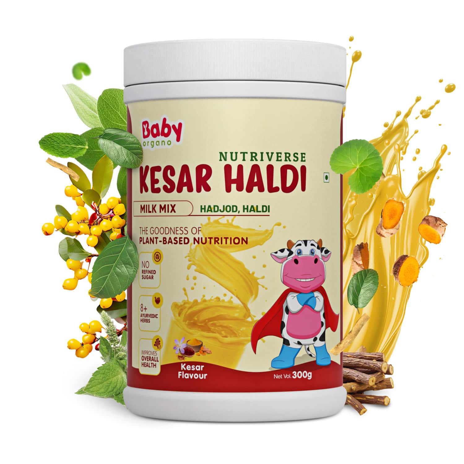 Babyorgano Nutriverse Kesar Haldi Milk Mix - 300g
