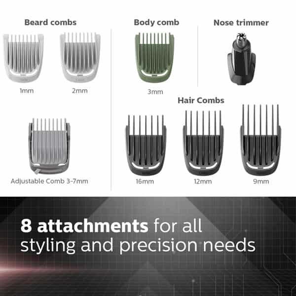 Philips Multi Grooming Kit Mg3710/55 9-In-1 Face Head And Body - All-In-One Trimmer
