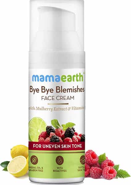 Mamaearth Bye Bye Blemishes Face Cream With Mulberry Extract & Vitamin C Tube Of 30Gm