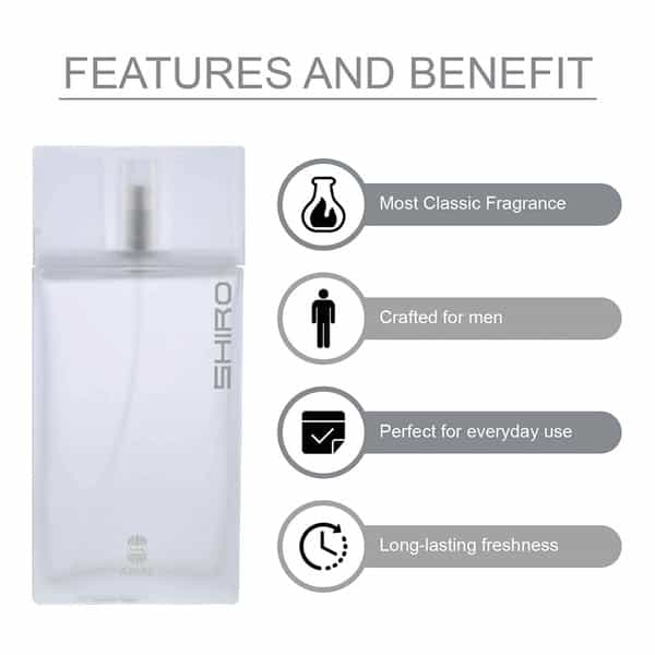 Ajmal Shiro Edp 90Ml Perfume For Men And Classic Oud Cp Oil Oudh 10Ml For Unisex