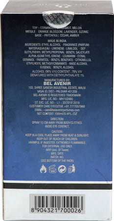 Bel Avenir Augment Men Perfume 100 Ml
