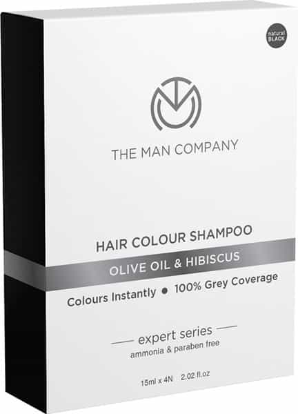 The Man Company Hair Color Shampoo ( 15 Ml Sachet X 4N) - Pack Of 4 Sachets - 60 Ml