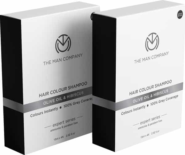 The Man Company Hair Color Shampoo ( 15 Ml Sachet X 4N) - Pack Of 4 Sachets - 60 Ml