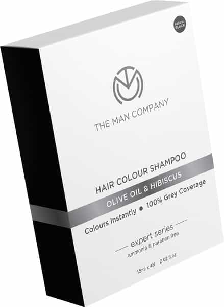 The Man Company Hair Color Shampoo ( 15 Ml Sachet X 4N) - Pack Of 4 Sachets - 60 Ml