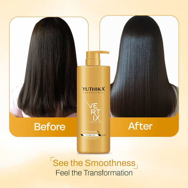 Yuthika Professional Vertix Hydrolyzed Keratin Post Care Shampoo 1000Ml