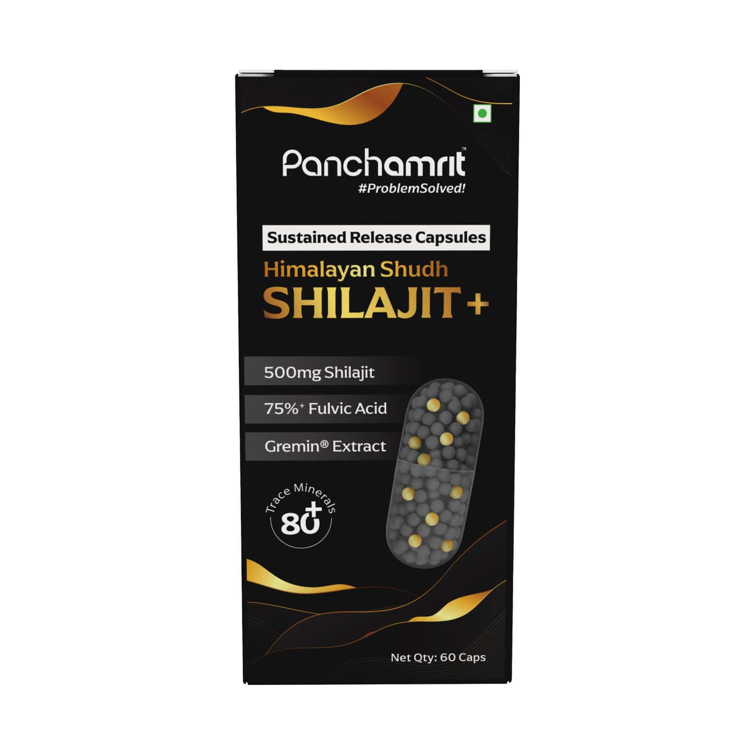 Panchamrit 500mg Himalayan Shilajit Sustained Release Capsules 60 No'S