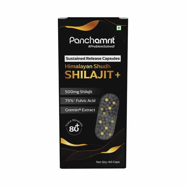Panchamrit 500Mg Himalayan Shilajit Sustained Release Capsules 60 No's