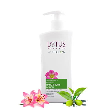 Lotus Herbals Whiteglow Skin Brightening Hand & Body Lotion Spf 25 Pa+++ | 400ml