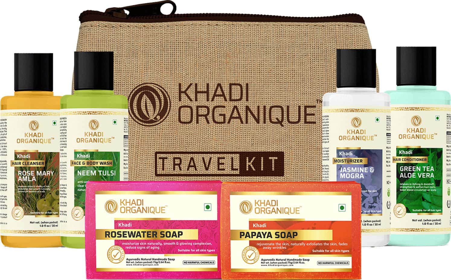 Buy KHADI ORGANIQUE AYURVEDIC HANDMADE HERBAL SOAP KIT SET OF 6 Online & Get Upto 60 OFF at