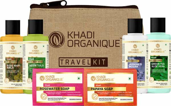 Khadi Organique Grooming Travel Kit Men & Women