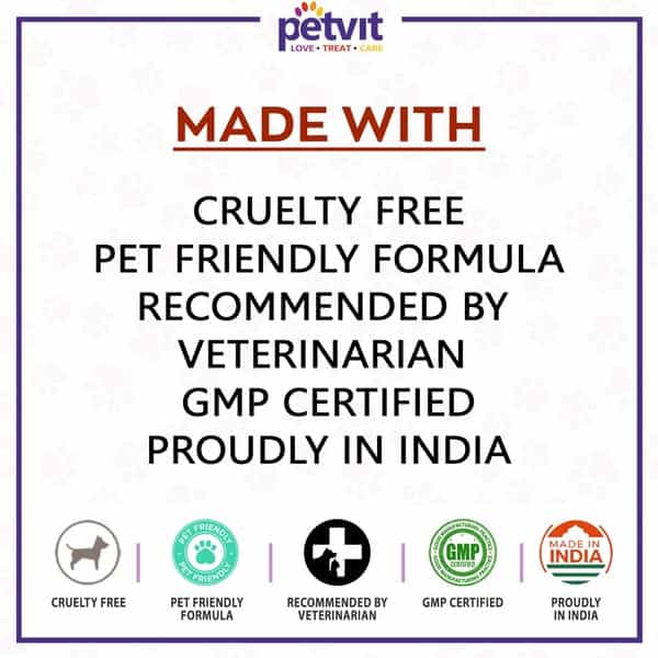 Petvit Liver Syrup With 15 Active Ingredients For Liver- Dog Supplement For All Age Group - 100Ml