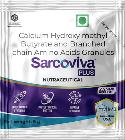 Sarcoviva Plus | Orange Flavour | Sugar Free | Granules | Sachet 5 Gm