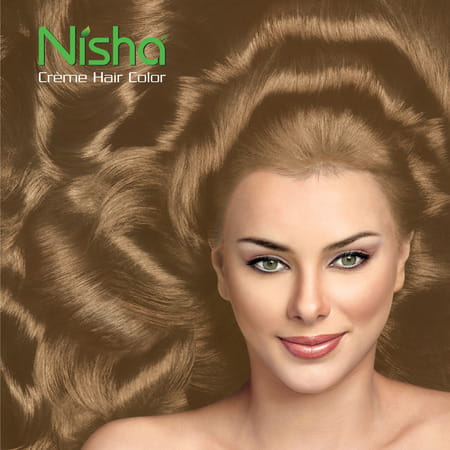 Nisha Creme Hair Color 8.0 Light Blonde 150g Pack Of 2 | Permanent Hair Colour | 100% Grey Coverage