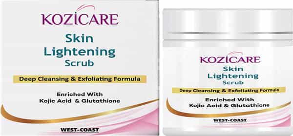 Kozicare Skin Lightening Scrub Deep Cleansing & Exfoliating Formula - 100 Gm