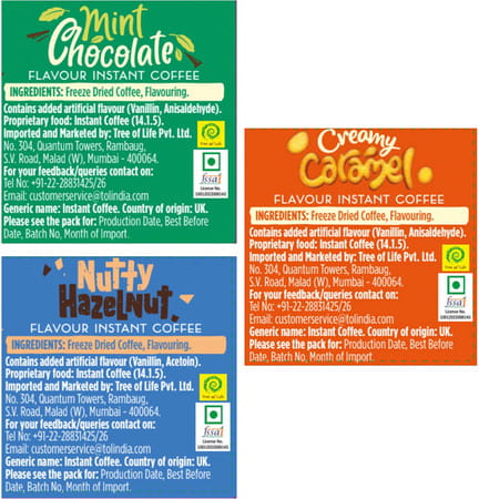 Beanies Flavoured Coffee |Mint Chocolate 50g Creamy Caramel 50g Nutty Hazelnut 50g|Pack Of 3