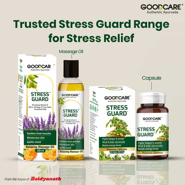 Goodcare Stress Guard Capsules - Ayurvedic Support For Stress Relief And Anxiety