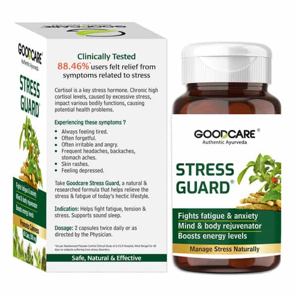 Goodcare Stress Guard Capsules - Ayurvedic Support For Stress Relief And Anxiety