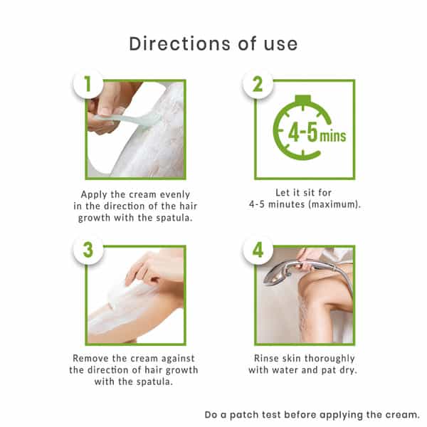 Sirona Bikini Line & Body Hair Removal Cream With Green Tea & Tea Tree - 50 Gm