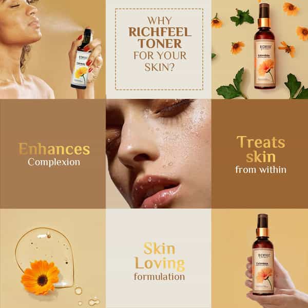 Calendula Revitalizing Skin Toner 80 Ml Pack Of 3