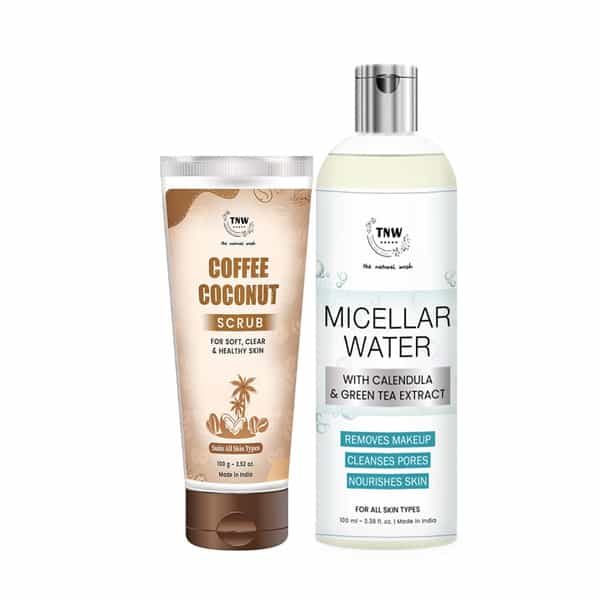 Tnw The Natural Wash Combo Micellar Water & Coffee Coconut Scrub