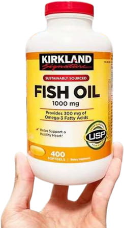 Kirkland Signature Fish Oil Concentrate With Omega-3 Fatty Acids | 400 Softgels | 1000Mg