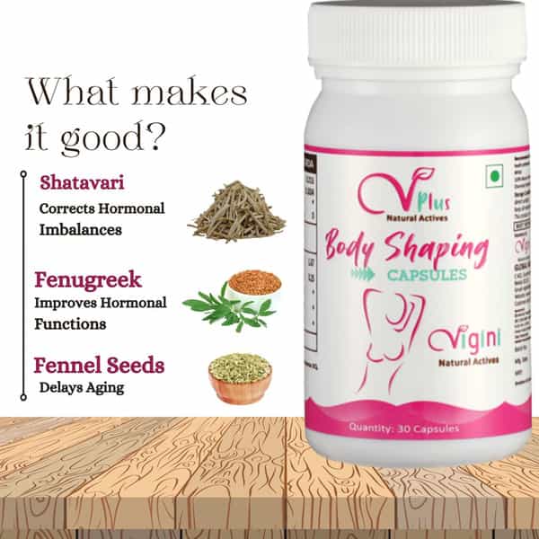 Vigini Breast Enlargement Size Increase Body Bust Full Growth 36 Shaping Firming Tightening Capsule