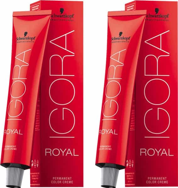 Schwarzkopf Igora Royal Cream Pack Of 2 Dark Brown 3-0