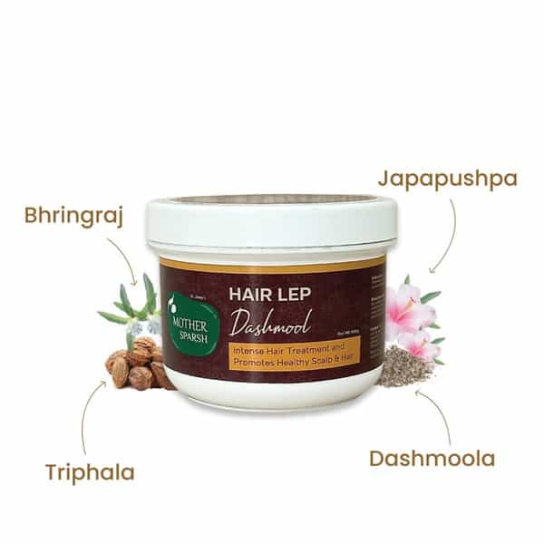Mother Sparsh Dashmool Hair Lep 100% Ayurvedic With Dashmoola And Curry Leaves- 100Gm