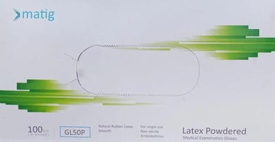 Buy MATIG LATEX MEDICAL EXAMINATION HAND GLOVES PACKET OF 100'S