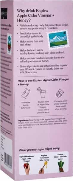 Kapiva Apple Cider Vinegar+ Honey Bottle Of 500 G
