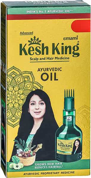 Emami Kesh King Scalp & Hair Medicine Ayurvedic Oil With Kesh King Anti Hair Fall Shampoo 50Ml Free