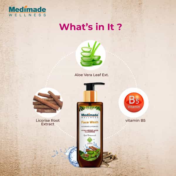 Medimade Hyaluronic Acid Face Wash- 100 Ml