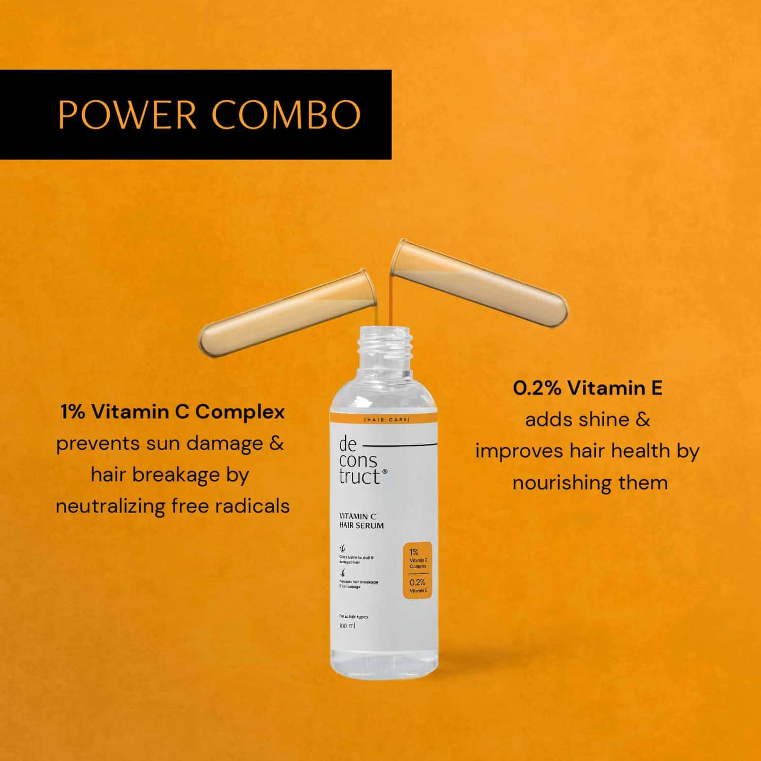 Buy DECONSTRUCT VITAMIN C HAIR SERUM 1 VITAMIN C COMPLEX + 0.2