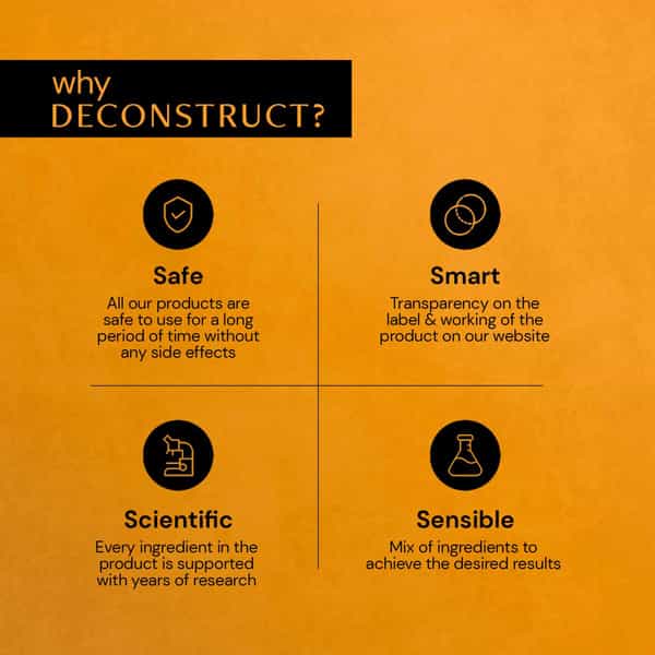 Deconstruct Vitamin C Hair Serum - 1 % Vitamin C Complex + 0.2% Vitamin E | Unisex (100Ml)