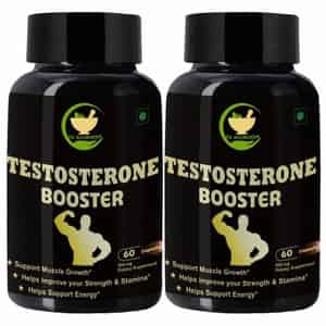 Fij Ayurveda Testosterone Booster Capsule - 500mg 60 Capsules (pack Of 2)