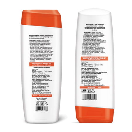 Nisha Shampoo And Conditioner Combo Pack 180ml | Almond & Olive Actives Shampoo Conditioner