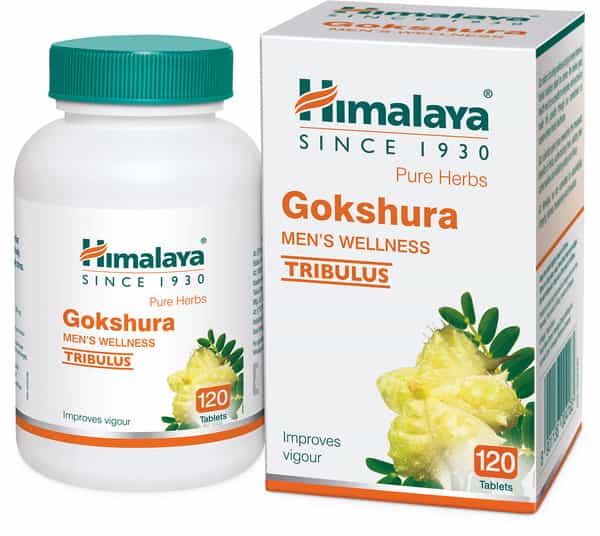 Himalaya Gokshura Men's Wellness Improves Vigour | Tribulus | Tablets | 120 No's