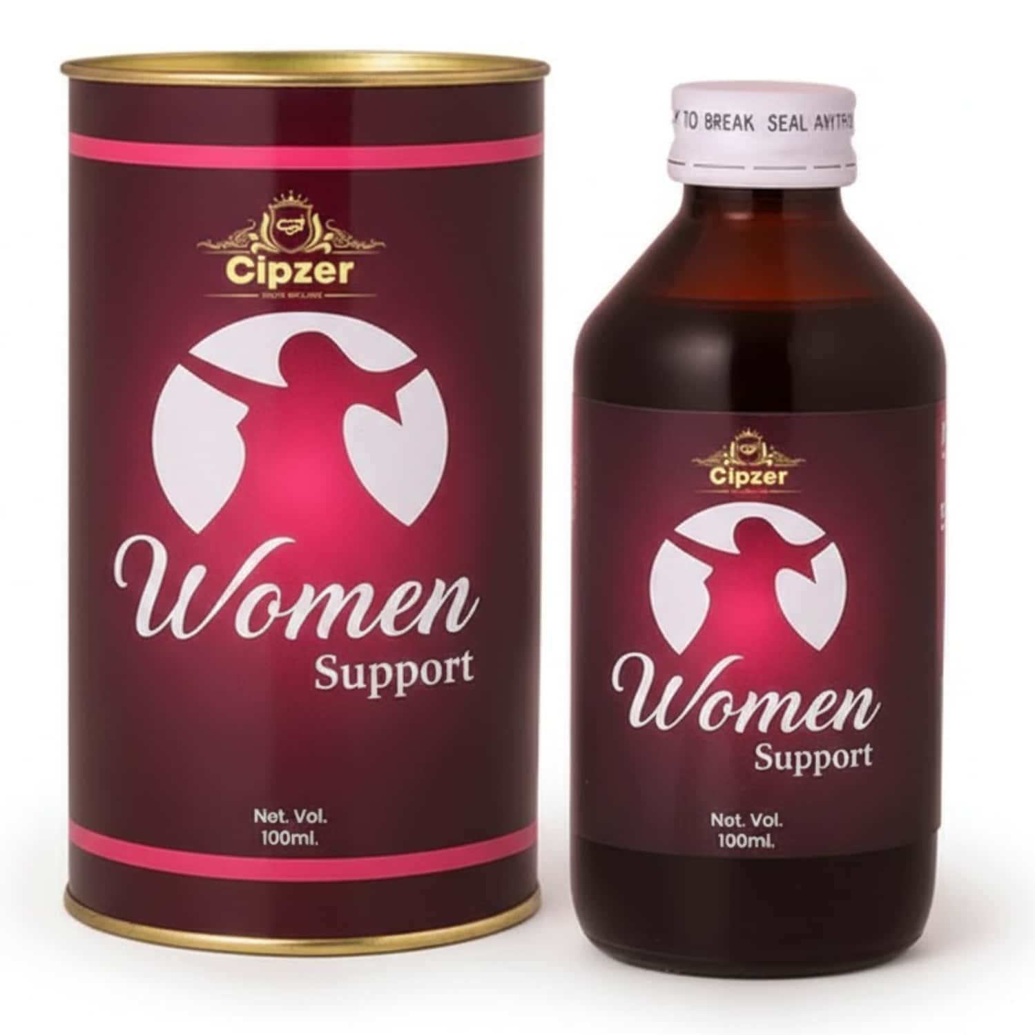 Cipzer Women Support Syrup | Ayurvedic Formula For Uterine Health & Irregular Periods | 100 Ml