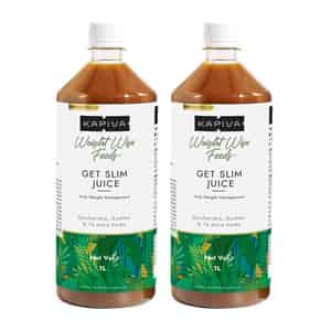 Kapiva Get Slim Juice (2l)|healthy Weight Management With 12 Ayurvedic Herbs - Super Saver Pack Of 2