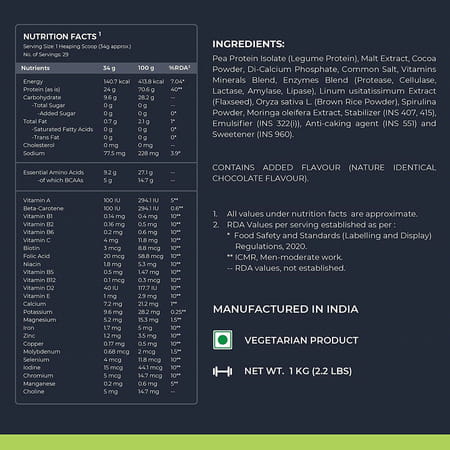 Nutrabay Wellness Vegan Plant Protein Powder + Superfoods Coffee - 1kg