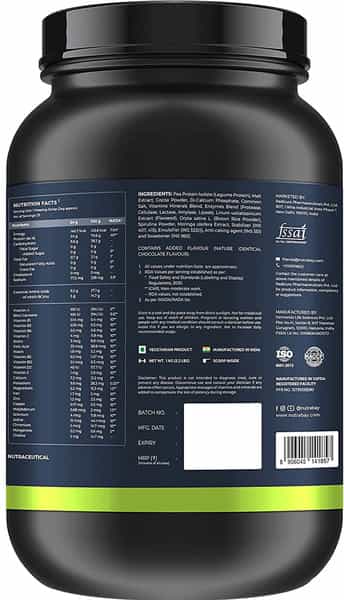 Nutrabay Wellness Vegan Plant Protein Powder + Superfoods Coffee - 1Kg
