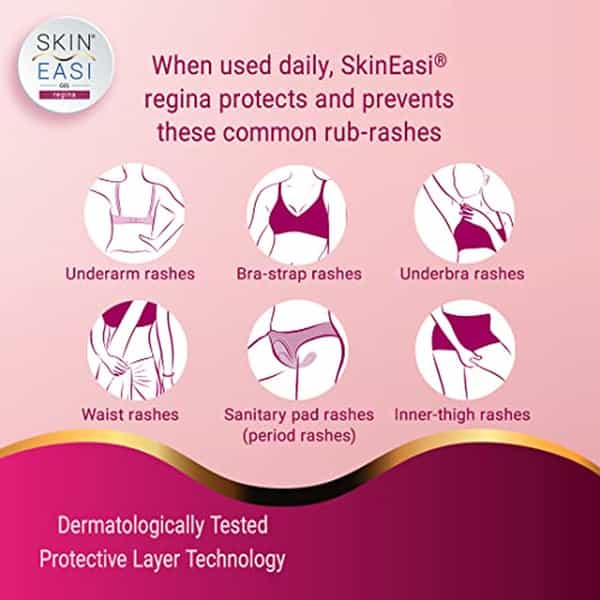 Skineasi Regina Anti-Rub Rash Gel| Prevents & Soothes Soreness 20+20Gm (Pack Of 2)