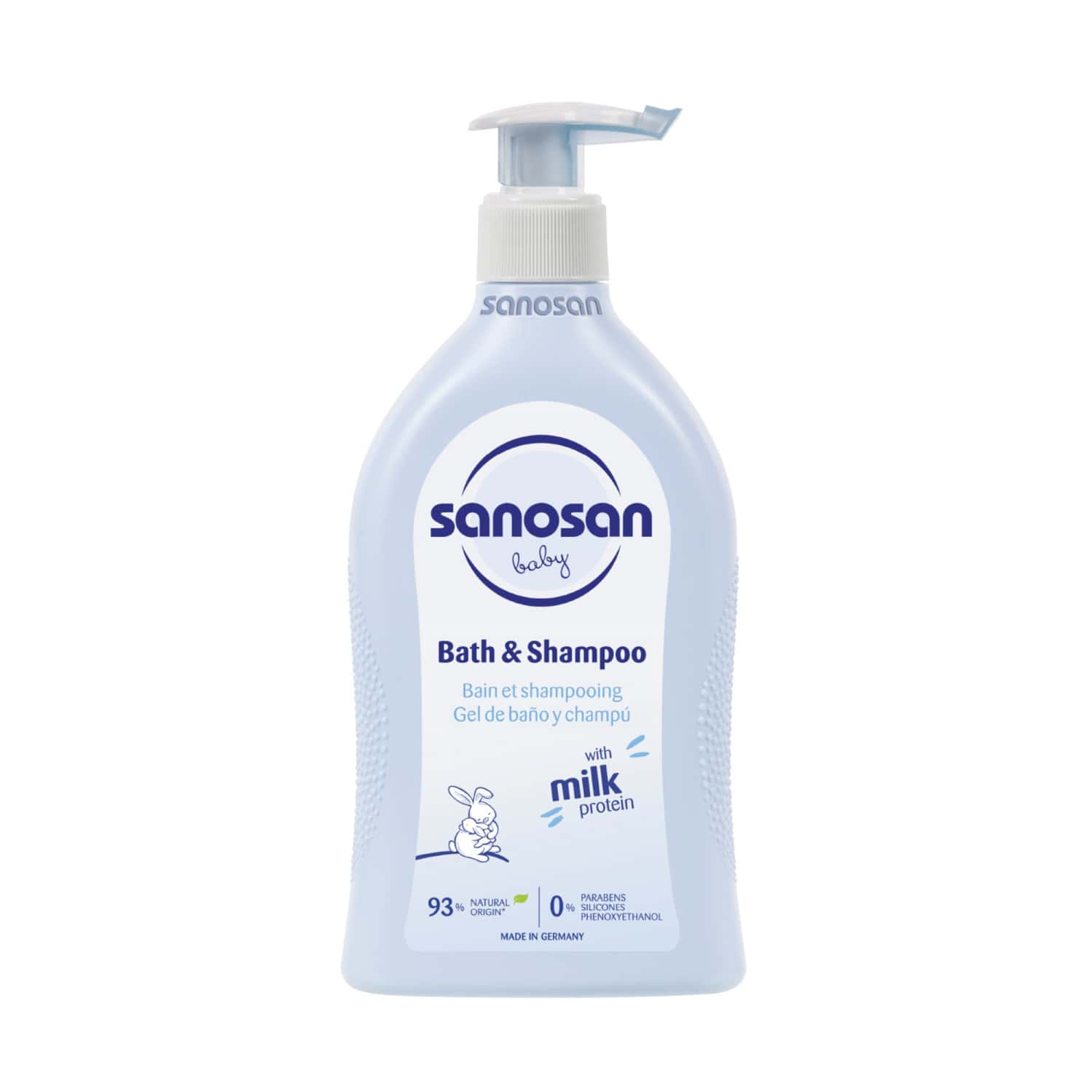 Sanosan Baby Bath & Shampoo | 2-in-1 Gentle Cleanser - No Tears | Newborn - 500ml