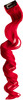 Streak Street Scarlet Red Curly Clip-On Strands
