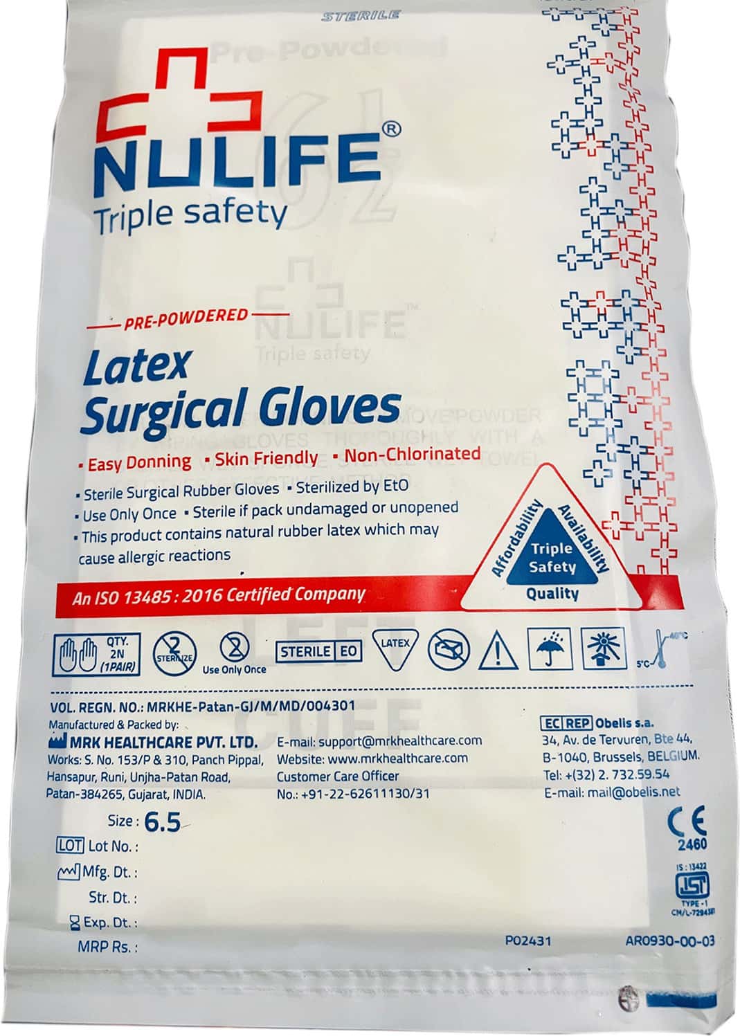 Nulife Sterile Gloves (6.5)
