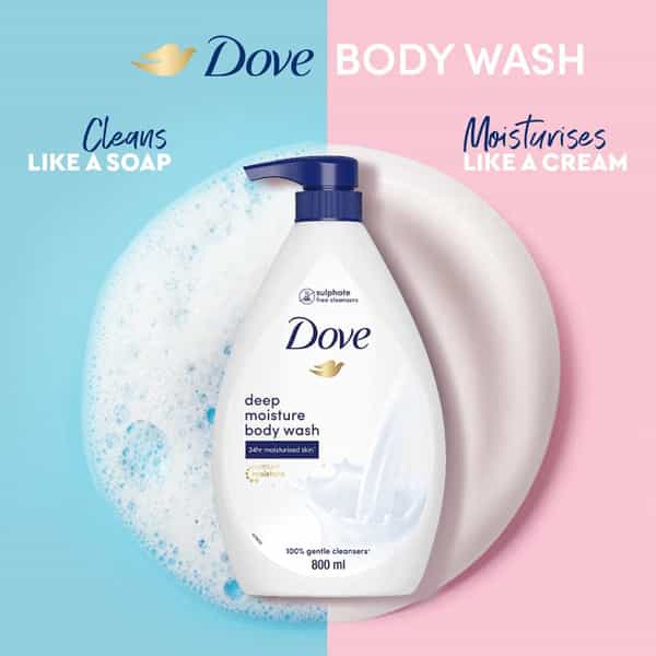 Dove Deeply Nourishing Body Wash | With Moisturisers For Softer | 800 Ml