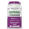 Healthyhey Natural Caffeine + L-Theanine - Support Energy 60 Veg Capsules
