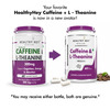 Healthyhey Natural Caffeine + L-Theanine - Support Energy 60 Veg Capsules