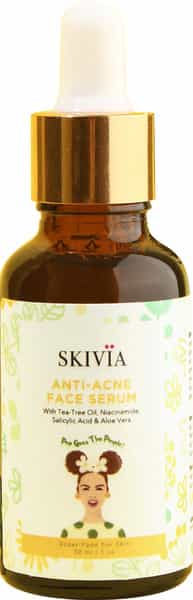 Skivia Anti-Acne Face Serum With Niacinamide & Tea Tree Oil - 30Ml|Combats Acne
